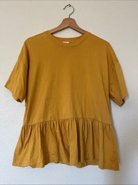 Aritzia Wilfred Peplum Tee T-shirt